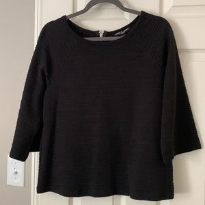 Black textured top